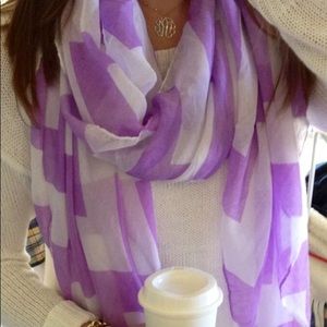 purple chevron scarf